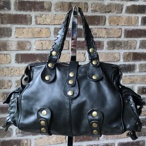 Chloe Silverado Black Leather Shoulder Bag